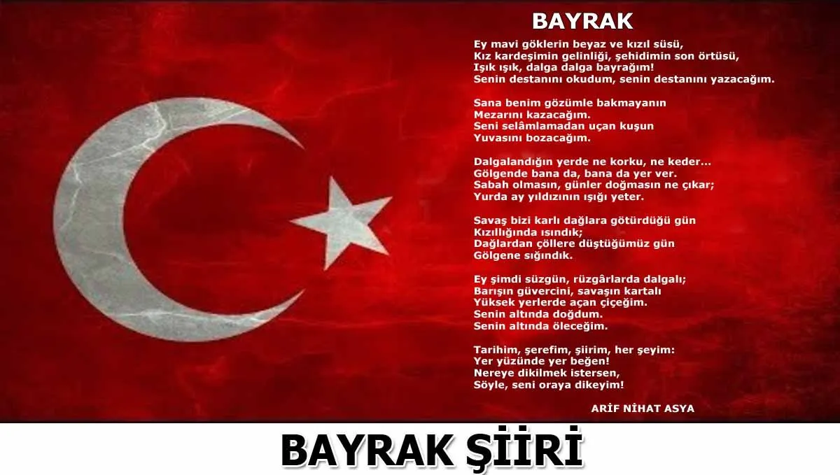 Trend Bayrak | Bayrakla İlgili Şiirler ve Anlamları